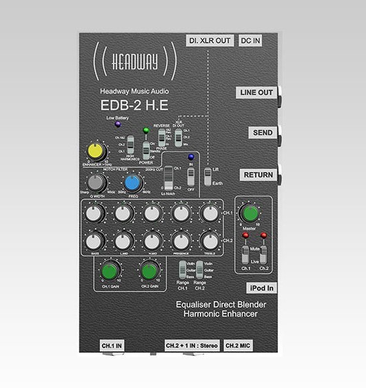 大特価!! Headway ステレオプリアンプ H.E EDB-2 エフェクター