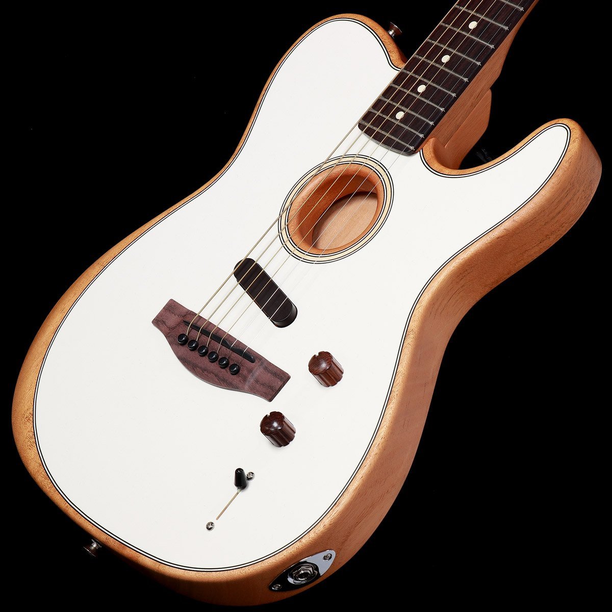 2022年限定カラー FENDER Fender Acoustasonic Player Telecaster, Rosewood, Arctic  White 【ケーブルプレゼント】 通販