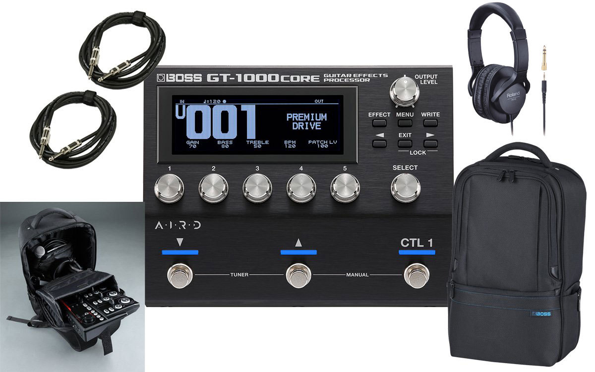 BOSS GT-1000CORE+CB-BU10 Utility Gig Bag SET [ヘッドフォン