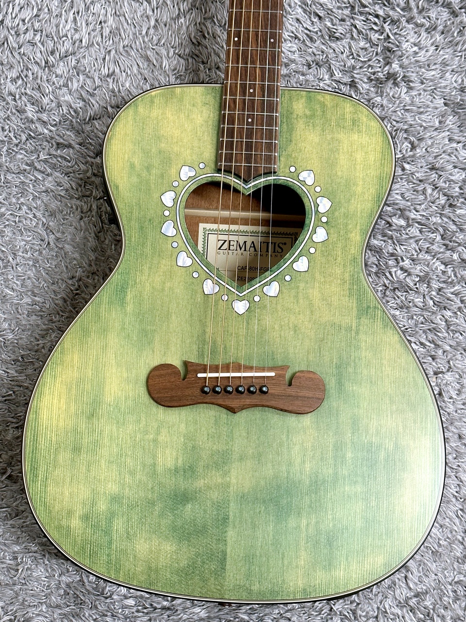 Zemaitis CAF-80H Forest Green　エレアコ　美品