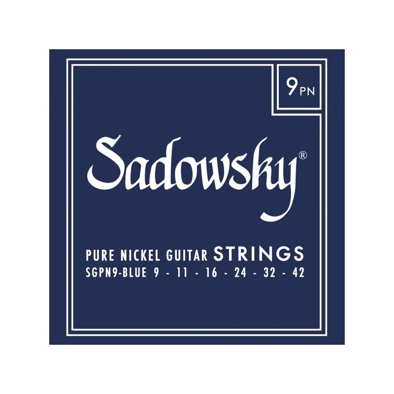 Sadowsky Blue Label Guitar String Set， Pure Nickel - 009-042（新品）【楽器検索デジマート】