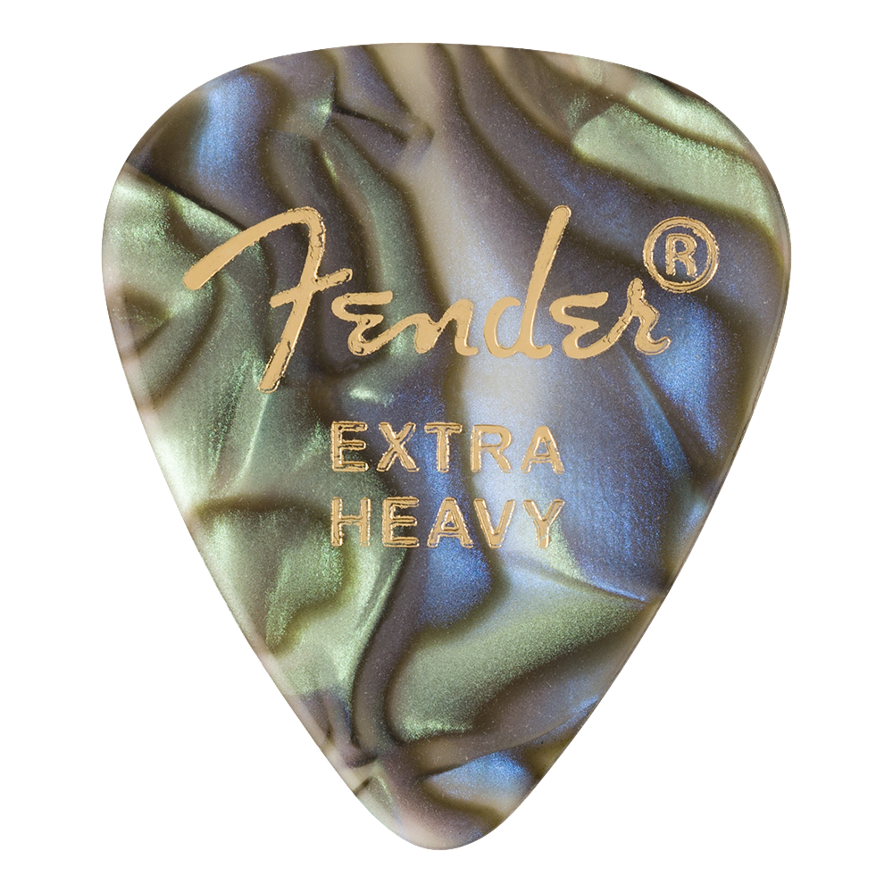 Fender 351 Shape Premium Picks Extra Heavy Abalone ギターピック 12枚入り （新品/送料無料）【楽器検索デジマート】