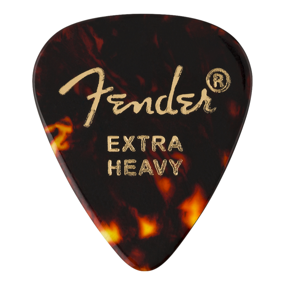 Fender 351 Shape Tortoise Shell(べっ甲柄) Extra Heavy ギターピック 12枚 入り（新品/送料無料）【楽器検索デジマート】