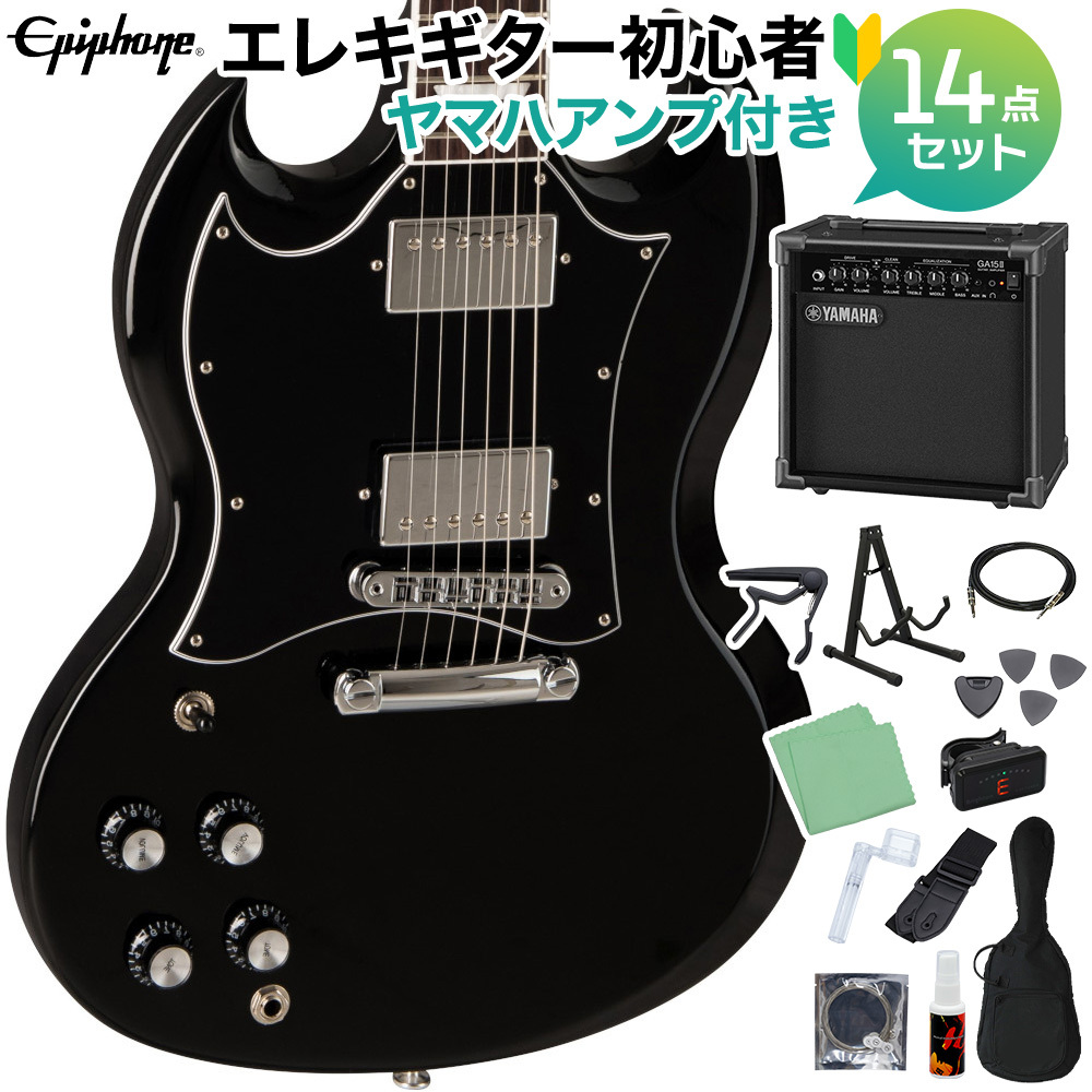 Epiphone SG Standard Left Handed Lefty Ebony エレキギター 初心者14