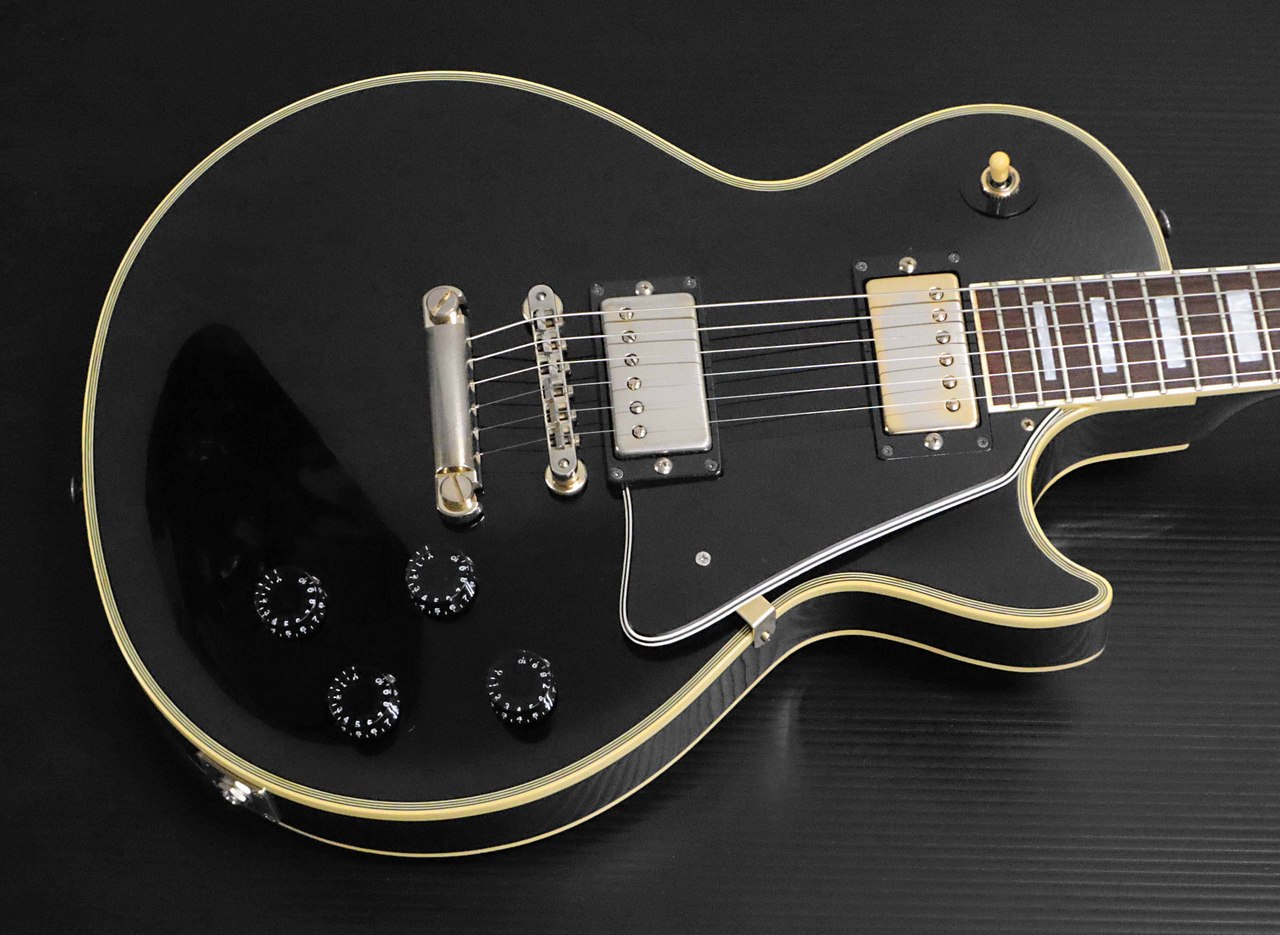 Orville Gibson LPC-75 BLK Les Paul Custom copy / MADE IN JAPAN