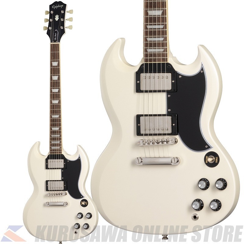 Epiphone 1961 Les Paul SG Standard, Aged Classic White 【ケーブル