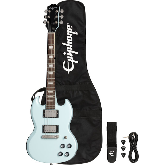 Epiphone Power Players SG Ice Blue 7/8サイズ ミニギター エレキ