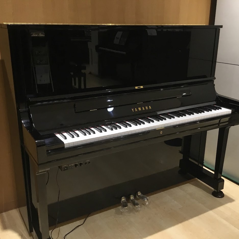 ヤマハアップライトピアノ サイレント機能搭載 木目ハイグレードピアノ 