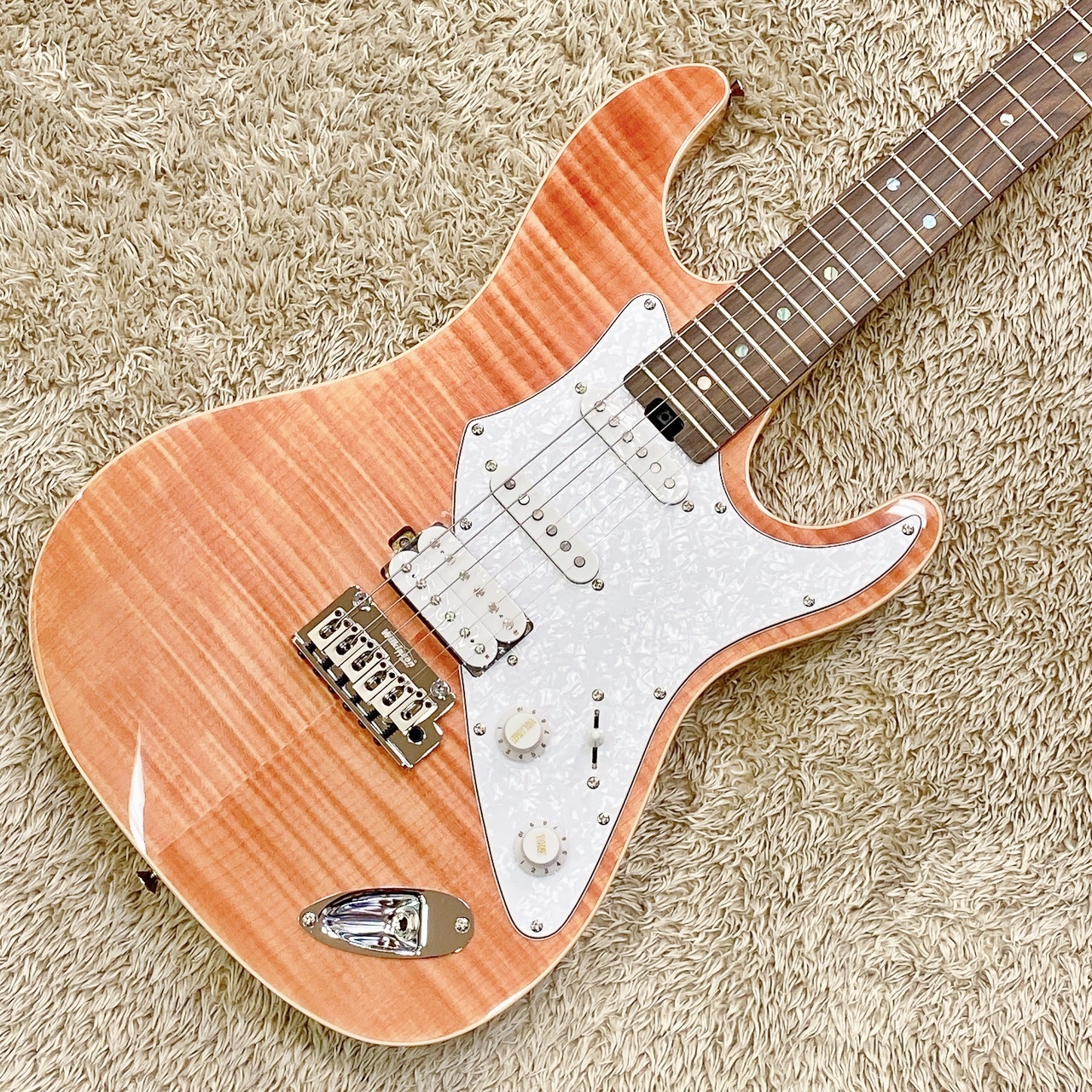 Aria ProII 714-AE200 MP (Misty Pink) エレキギター-