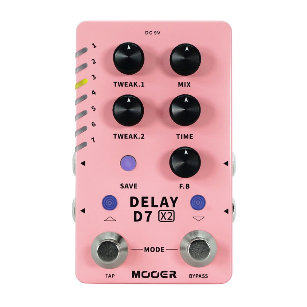 MOOER D7 X2 DELAY ディレイ ギターエフェクター（新品/送料無料