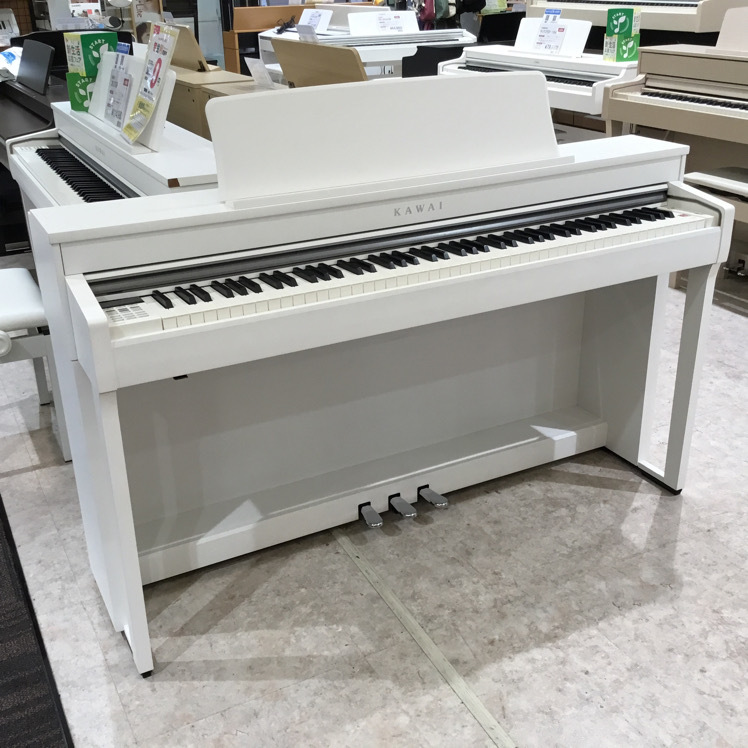 KAWAI電子ピアノCN370GP ピュアホワイト-