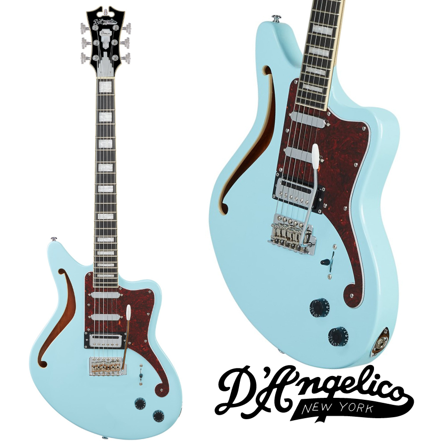 D'Angelico Premier Bedford SH -Sky Blue-【Webショップ限定】（新品