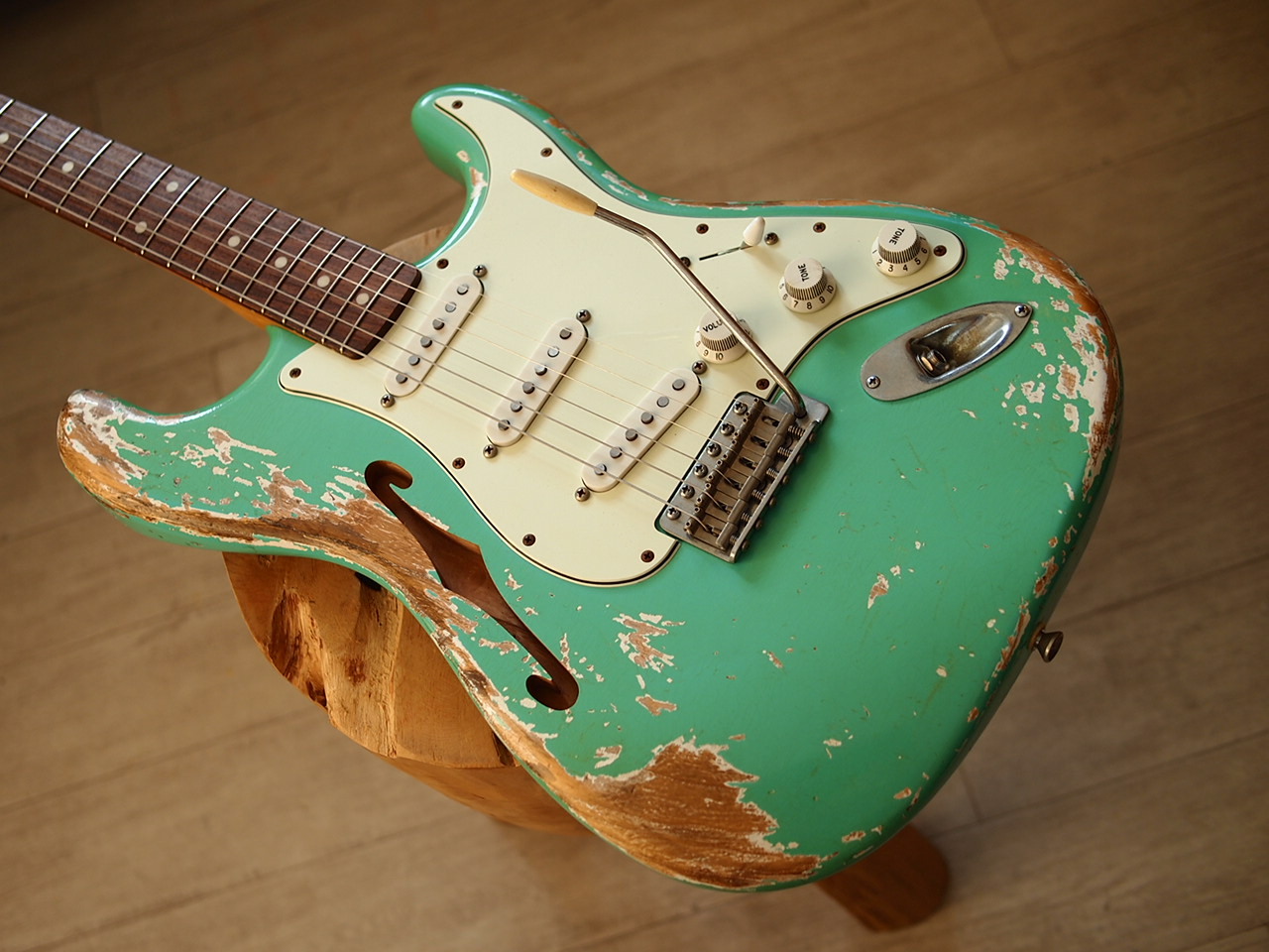 Fender 50's Stratocaster MJT Surf Greenギター - エレキギター