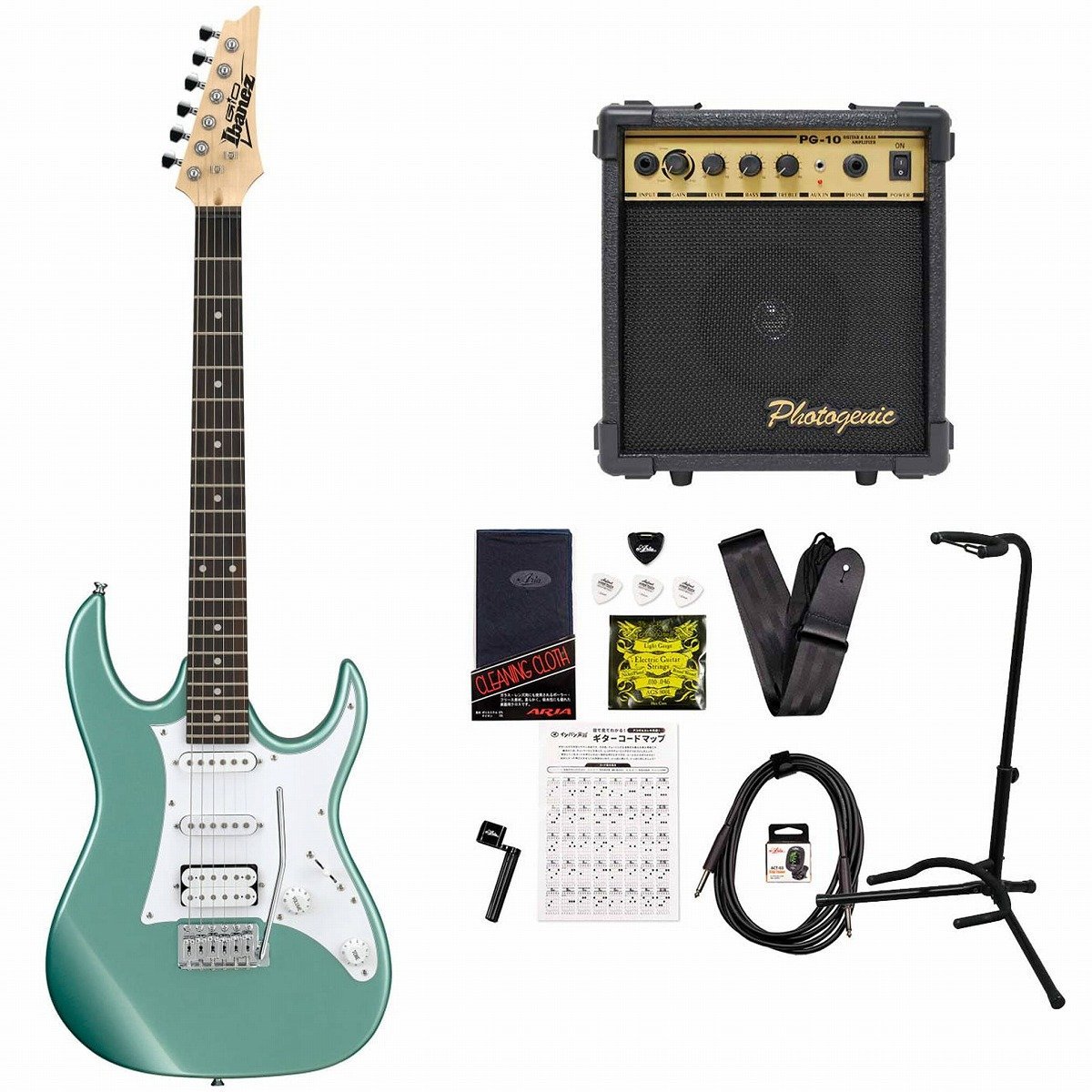 Ibanez Gio GRX40-MGN (Metallic Light Green) アイバニーズ 入門用 PG