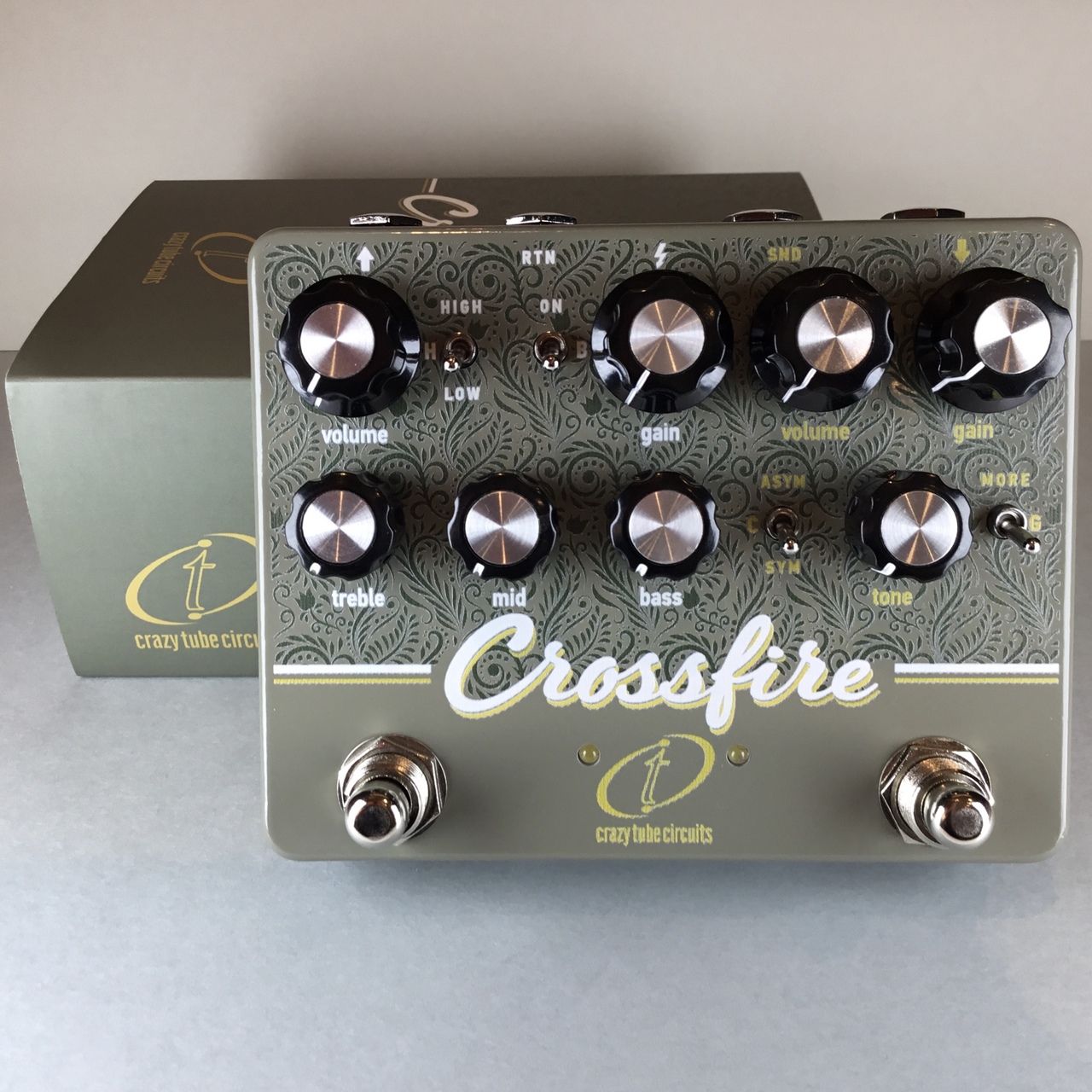 Crazy Tube Circuits Crossfire 2 in 1 Drive Pedal 【S/N:CF23F840