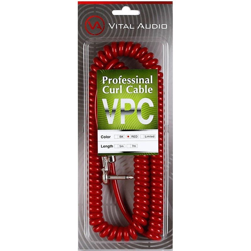 Vital Audio VPC Professional Curl Cable RED 5.0m（新品）【楽器検索デジマート】