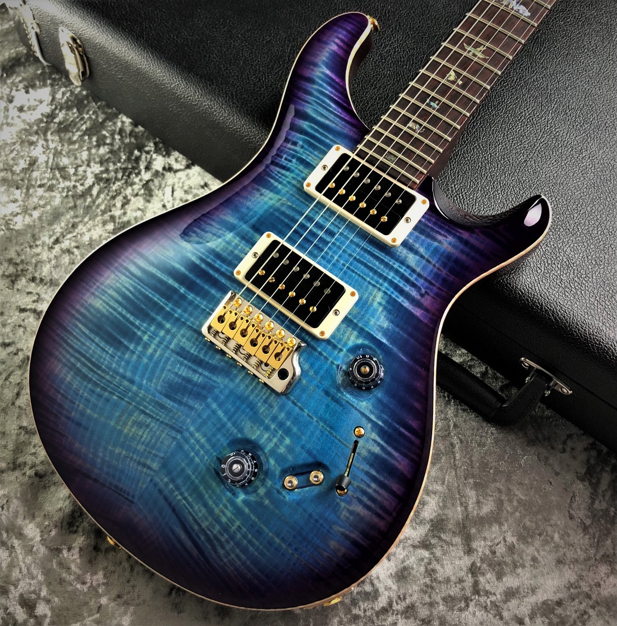 prs custom 24 purple burst