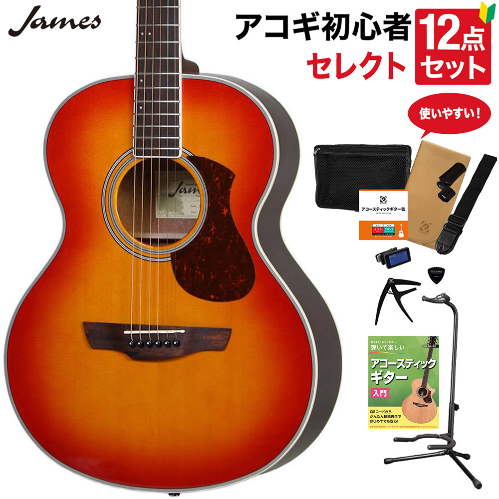 James J-300A CAO アコースティックギター 教本付きセレクト12点セット