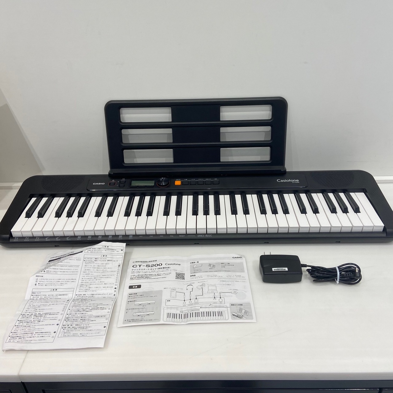 カシオ 電子ピアノ キーボード CT-S200WE 譜面台 ヘッドフォン 説明書 ...