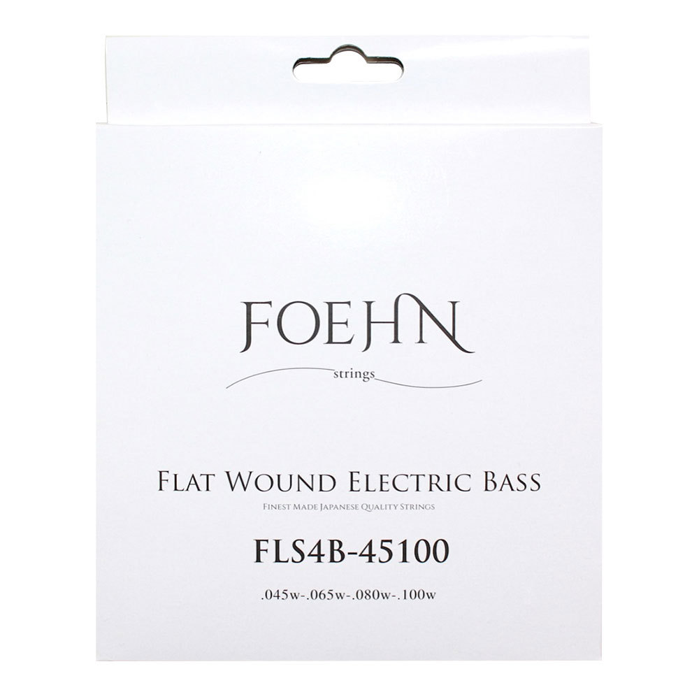 FOEHN FLS4B-45100 Flat Wound Electric Bass Strings Regular Light 45-100  フラットワウンドエレキベース弦（新品/送料無料）【楽器検索デジマート】