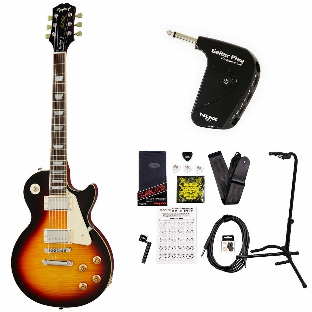 Epiphone Inspired by Gibson Les Paul Standard 50s Vintage Sunburst ...