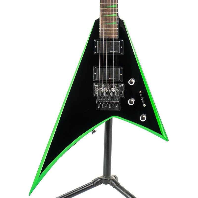 Jackson X Series Rhoads RRX24 Black with Neon Green Bevels 【特価