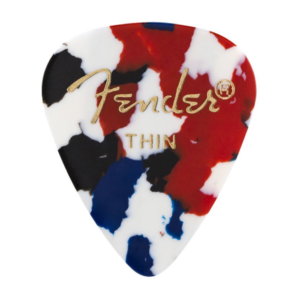 Fender 351 Shape Classic Picks Confetti Thin ギターピック×36枚（新品/送料無料）【楽器検索デジマート】