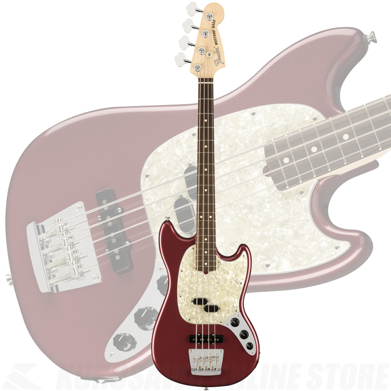 Fender American Performer Mustang Bass, Rosewood, Aubergine