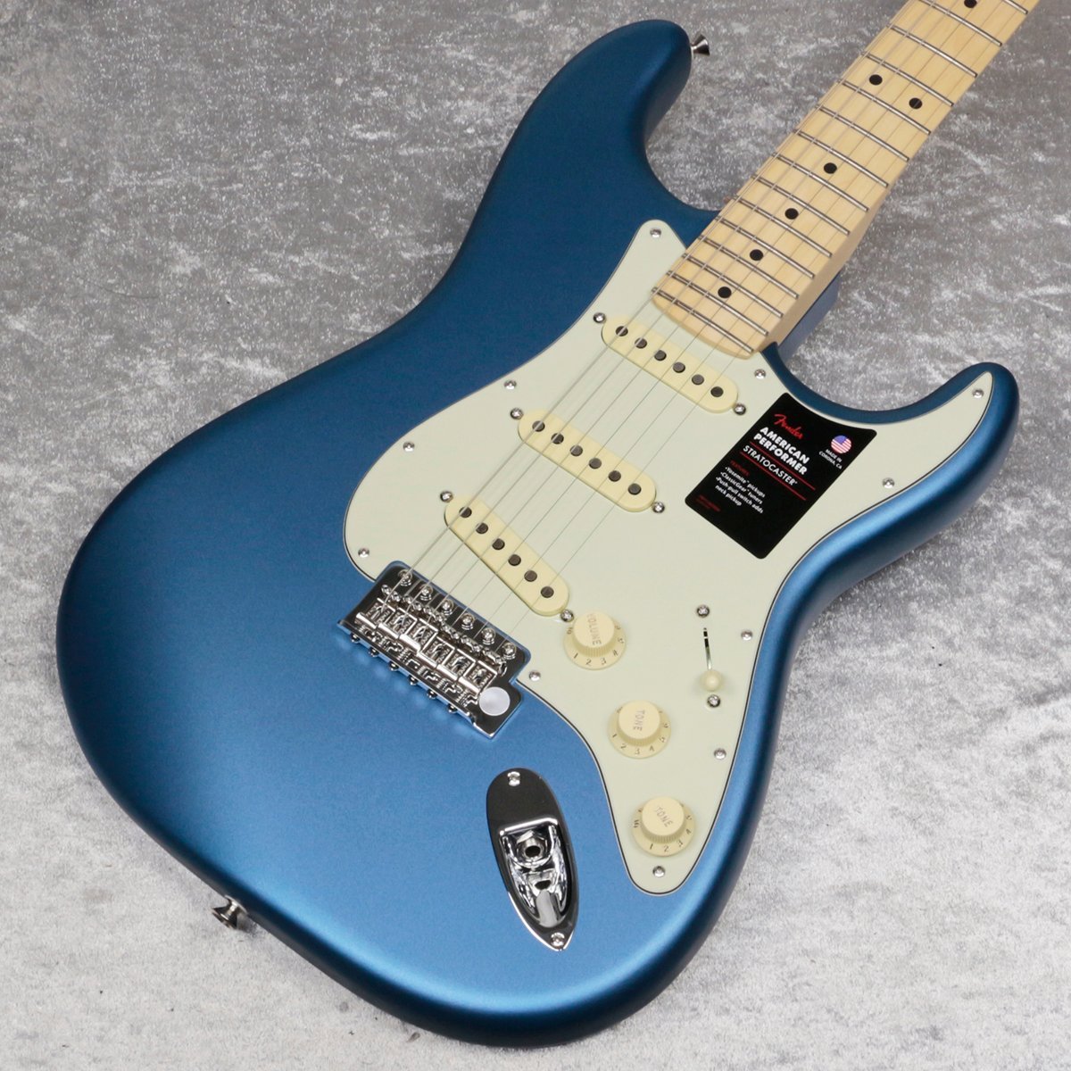 Fender American Performer Stratocaster Maple Satin Lake Placid