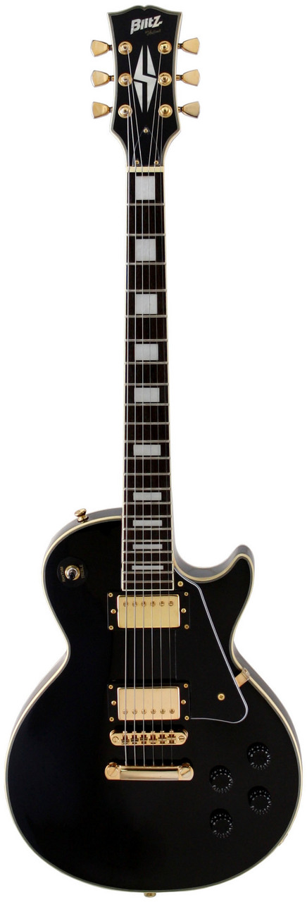 レスポール カスタム エレキギター ブリッツ タイプ lespaul ブラック-