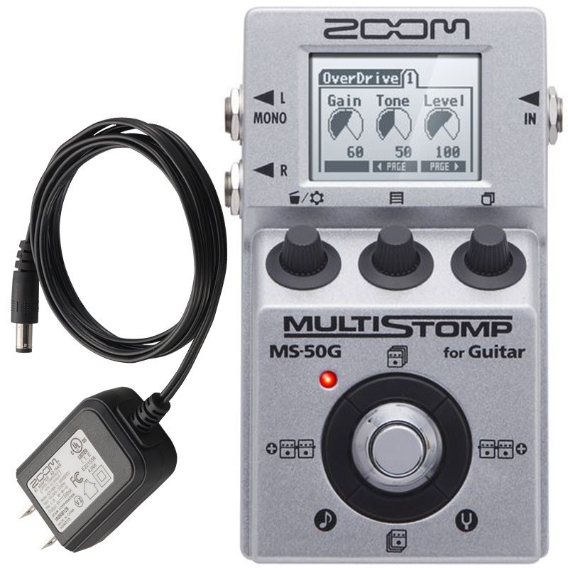 ZOOM MULTI STOMP MS-50G for Guitar + AD-16A/D SET（新品/送料無料