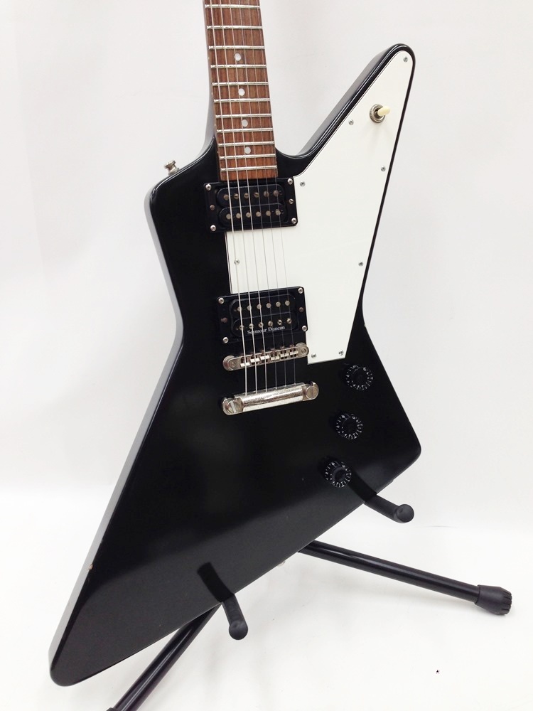 エレキギター Edwards E-EX-120D BLACK エクスプローラー - エレキギター