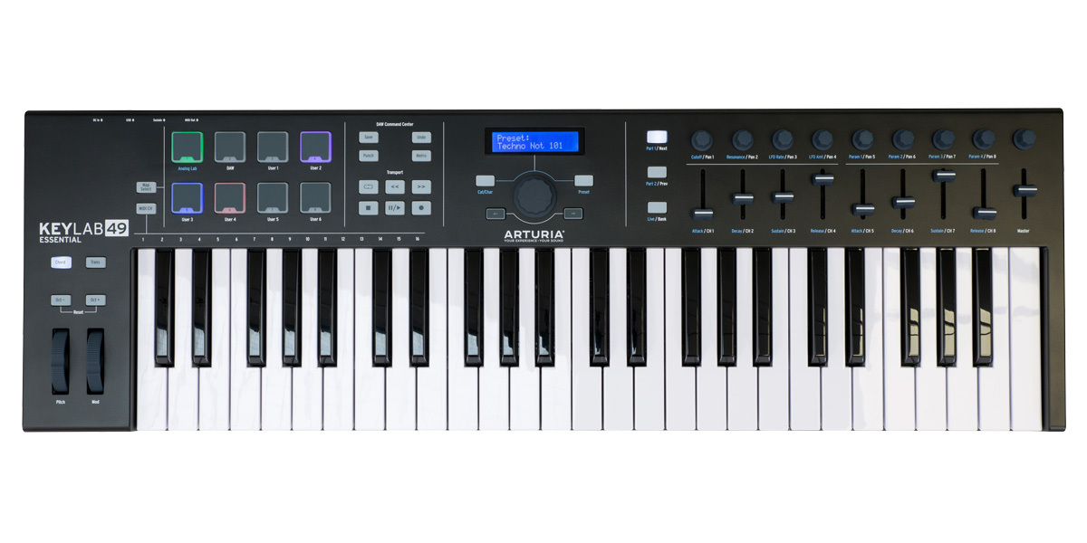 Arturia KeyLab Essential 49 Black Edition ブラック 49鍵MIDI