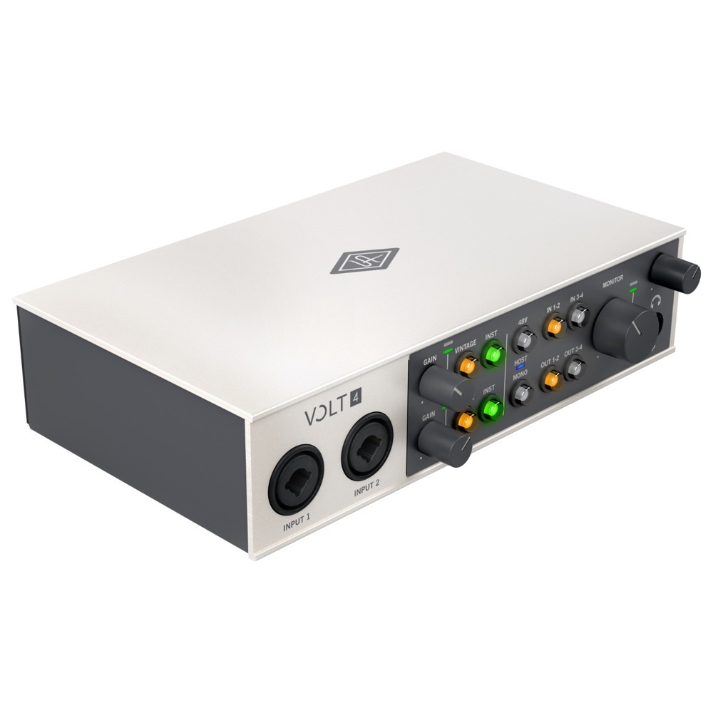 2.0　Volt　Universal　Audio　オーディオインターフェイス-　4イン／4アウト　USB