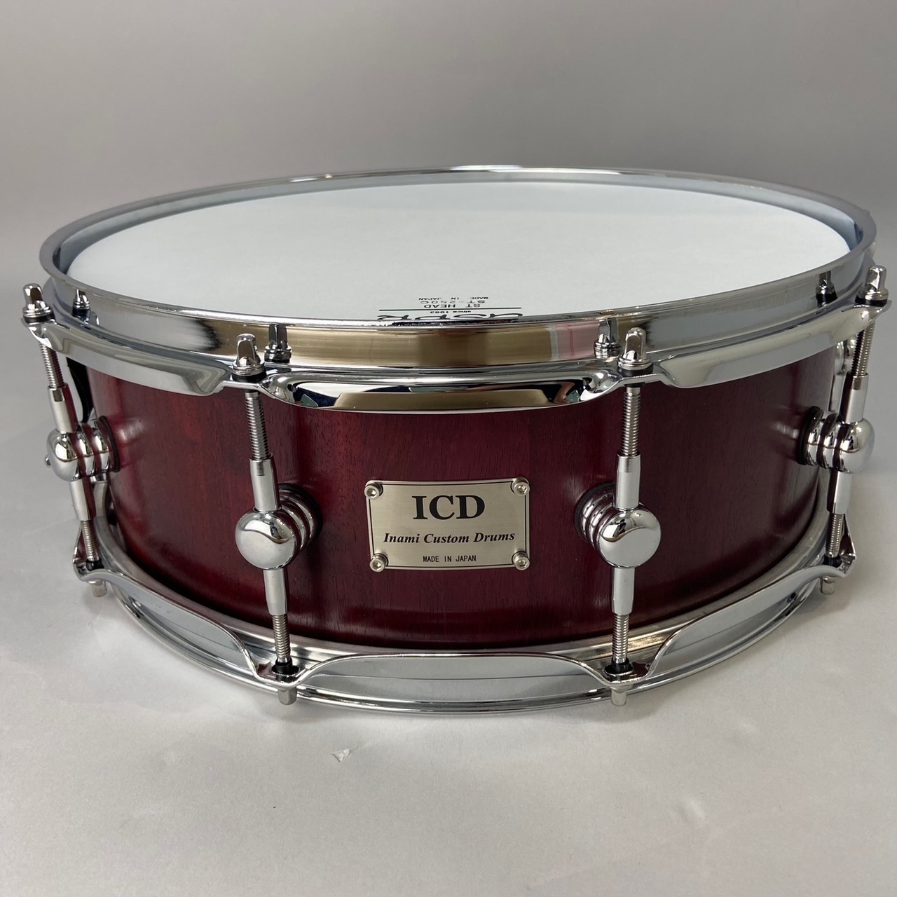 ICD(Inami Custom Drums) Solid Purpleheart Stave Snare Drum 14