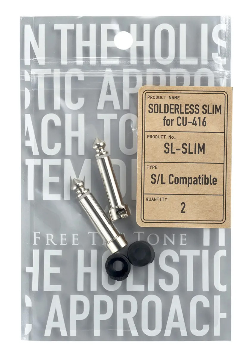 Free The Tone SL-SLIM-2P ソルダーレスプラグ 世界最小6.5mm厚プラグ 