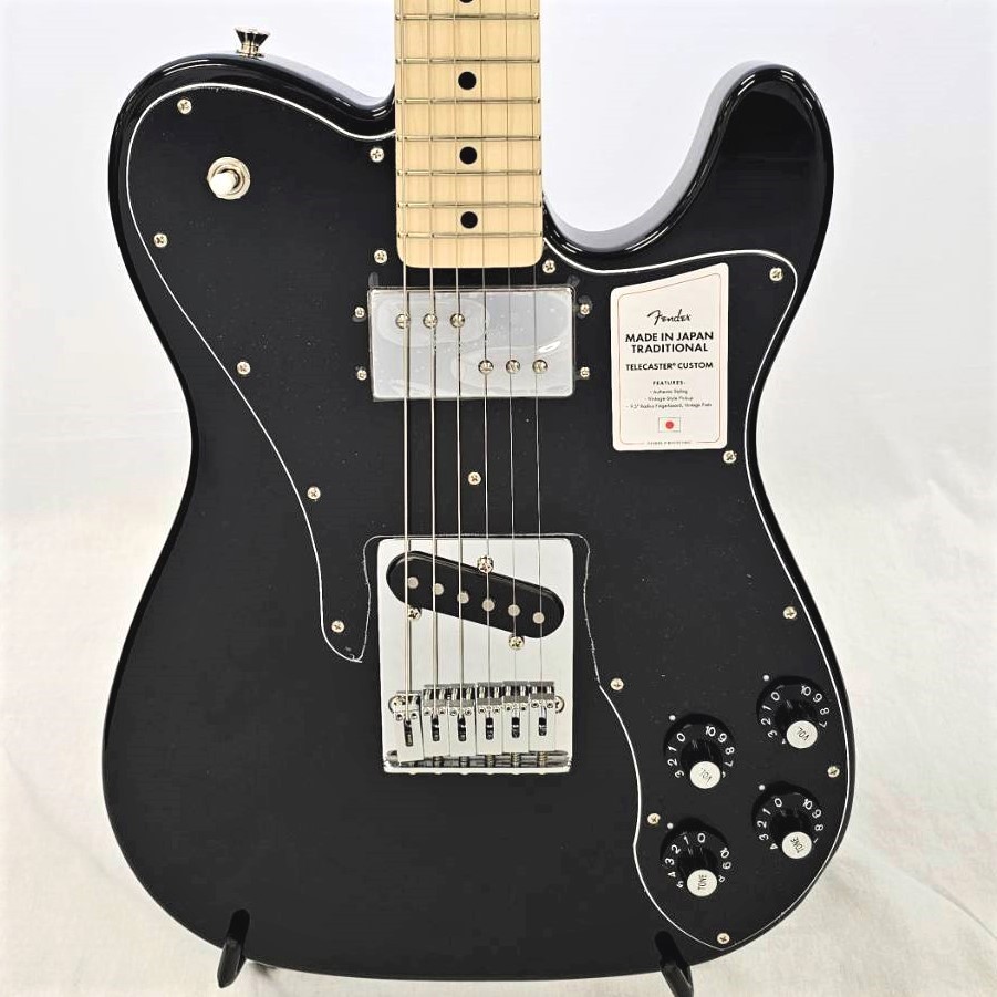 Custom　Fender　フェンダー　テレキャスター　エレキギター　カスタム　70´s　MIJ　Made　Traditional　Black　in　◎UD2562-　Japan　Telecaster