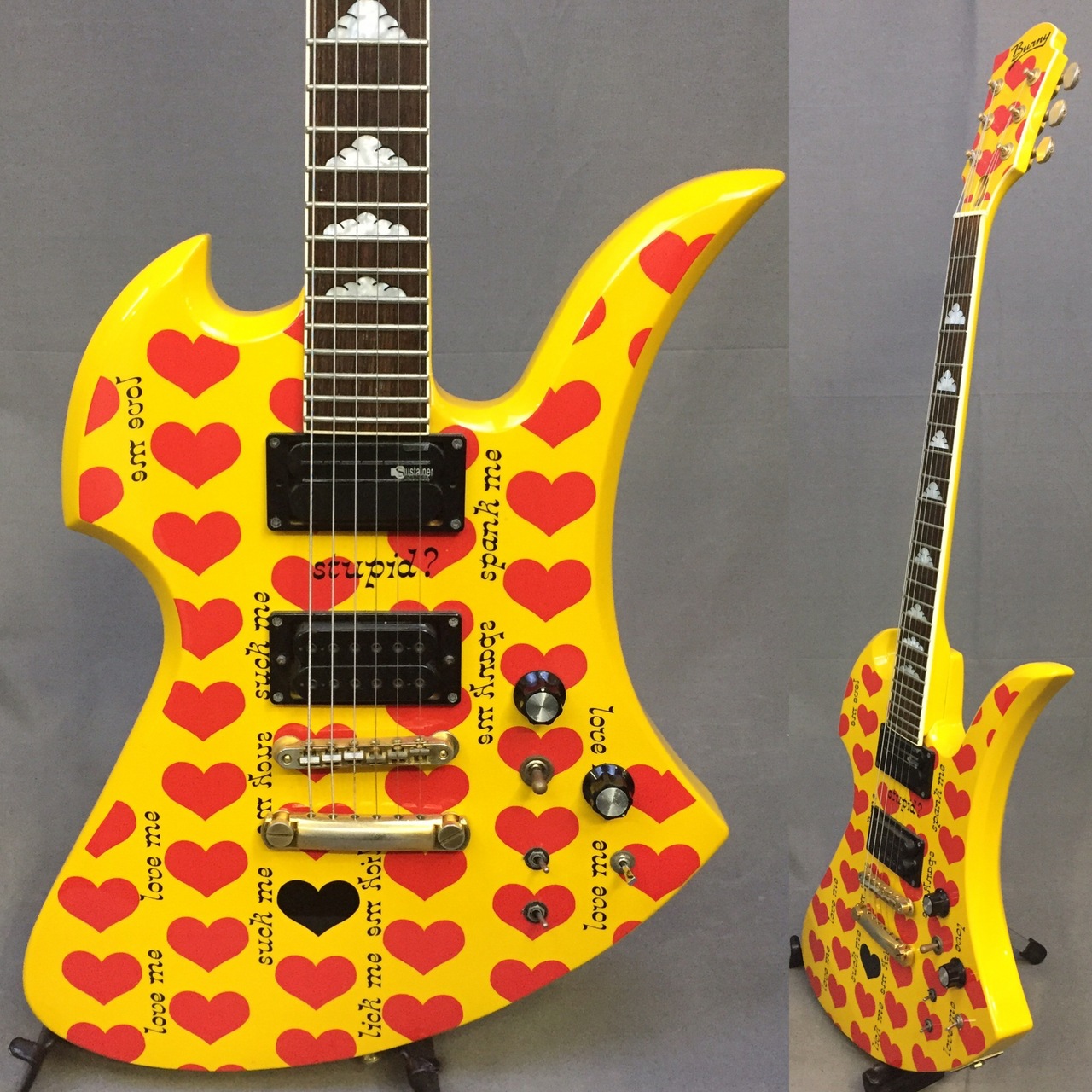 最安値】X JAPAN hideモデル イエローハート MG-145 HYXJAPAN - ギター