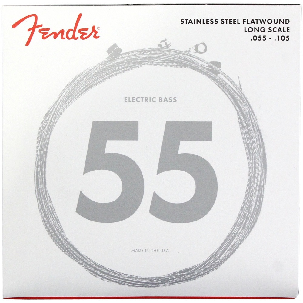 Fender フェンダー Bass Strings Stainless Steel Flatwound 9050M 55