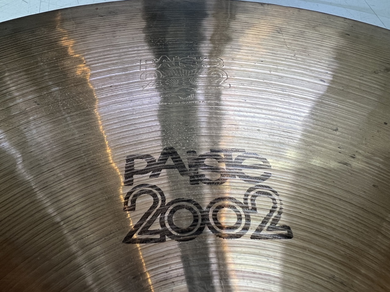 キナリ・ベージュ PAISTE 2002 CRASH シンバル 18” 黒ロゴ | www