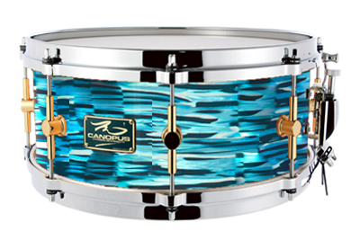 canopus The Maple 6.5x13 Snare Drum Turquoise Oyster（新品/送料