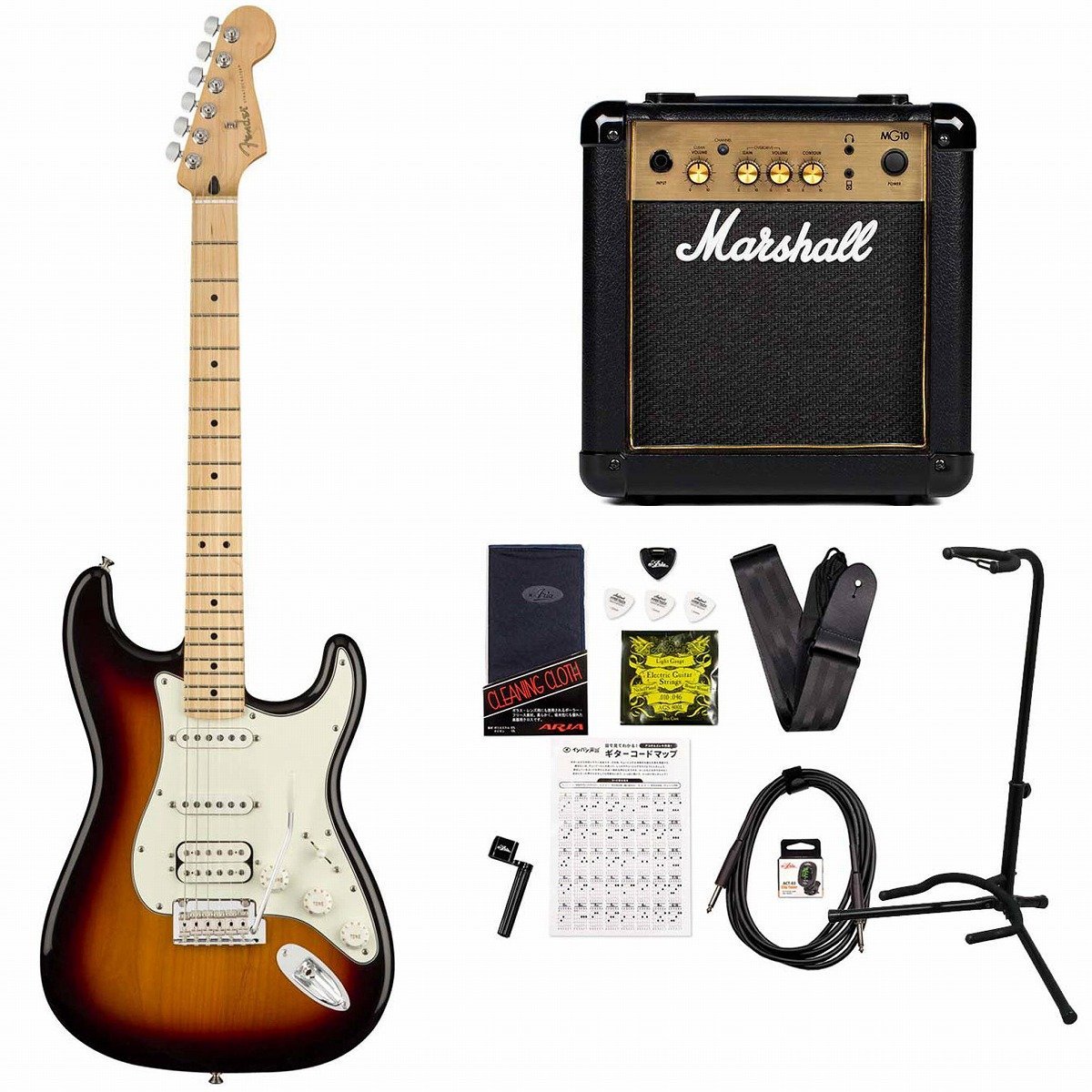 Fender Player Series Stratocaster HSS 3 Color Sunburst Maple