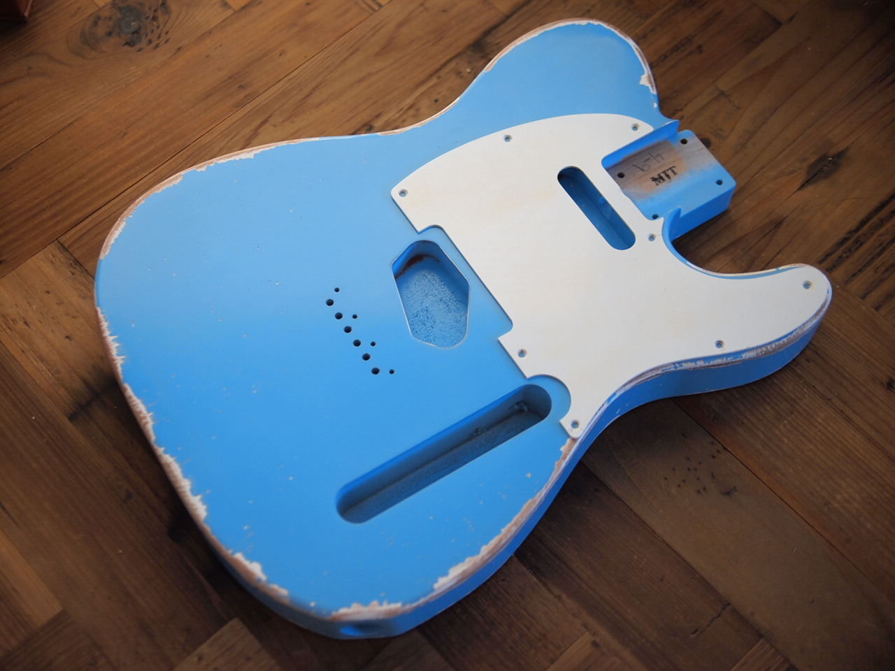 MJT Telecaster Body - Alder - Daphne Blue - Medium Relic（新品特価