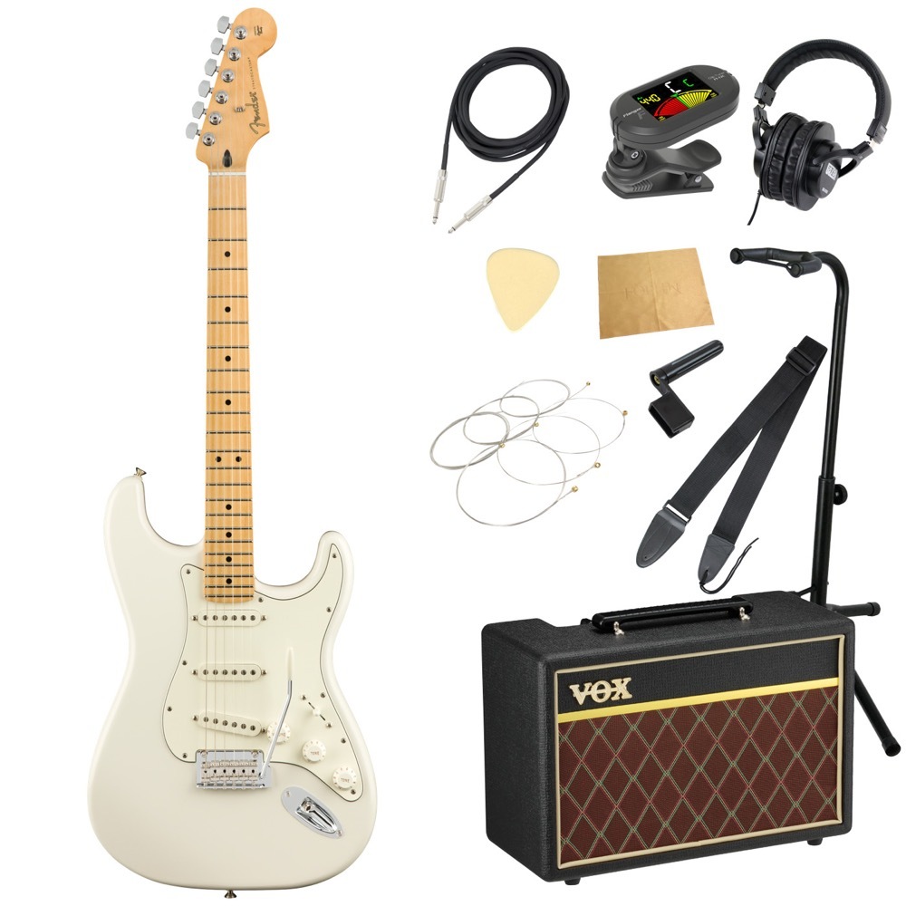 Fender フェンダー Player Stratocaster MN Polar White エレキギター ...