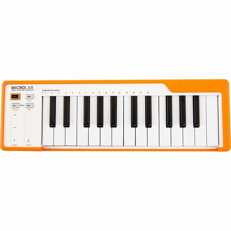 Arturia MICROLAB OR (オレンジ) MIDIキーボード【WEBSHOP】（新品