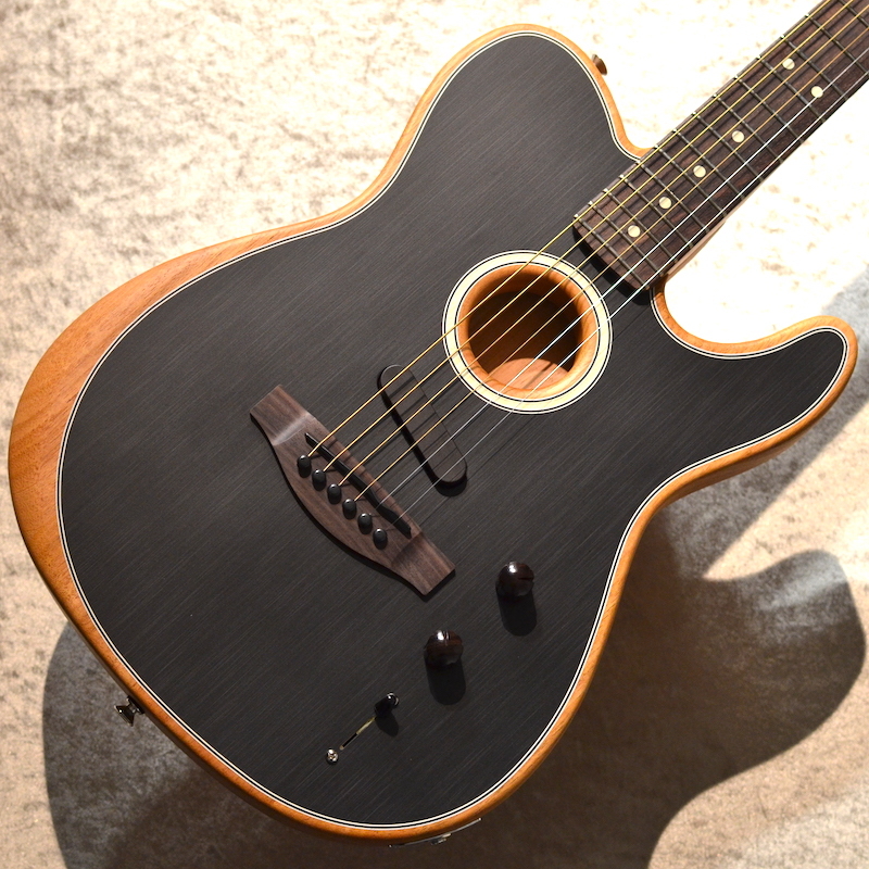 お買い得！】 Fender Acoustasonic Player Telecaster Rosewood Fingerboard Brushed  Black フェンダー アコスタソニック エレアコ