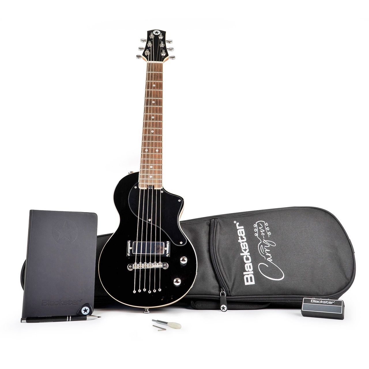 Blackstar Carry-On Travel Guitar Standard Pack Black【箱傷み
