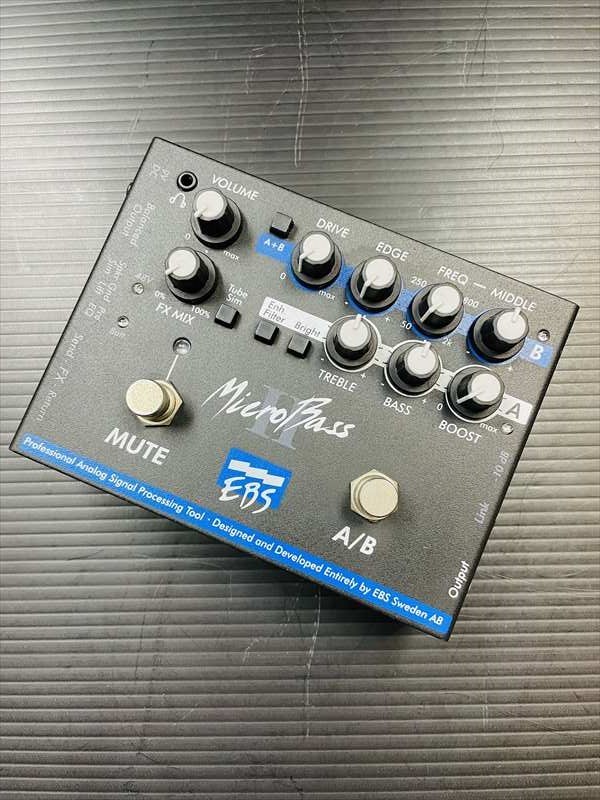 EBS MicroBass II　エフェクター　プリアンプ　ベース用 ベース用エフェクターベース用プリアンプ EBS（イー・ビー・エス