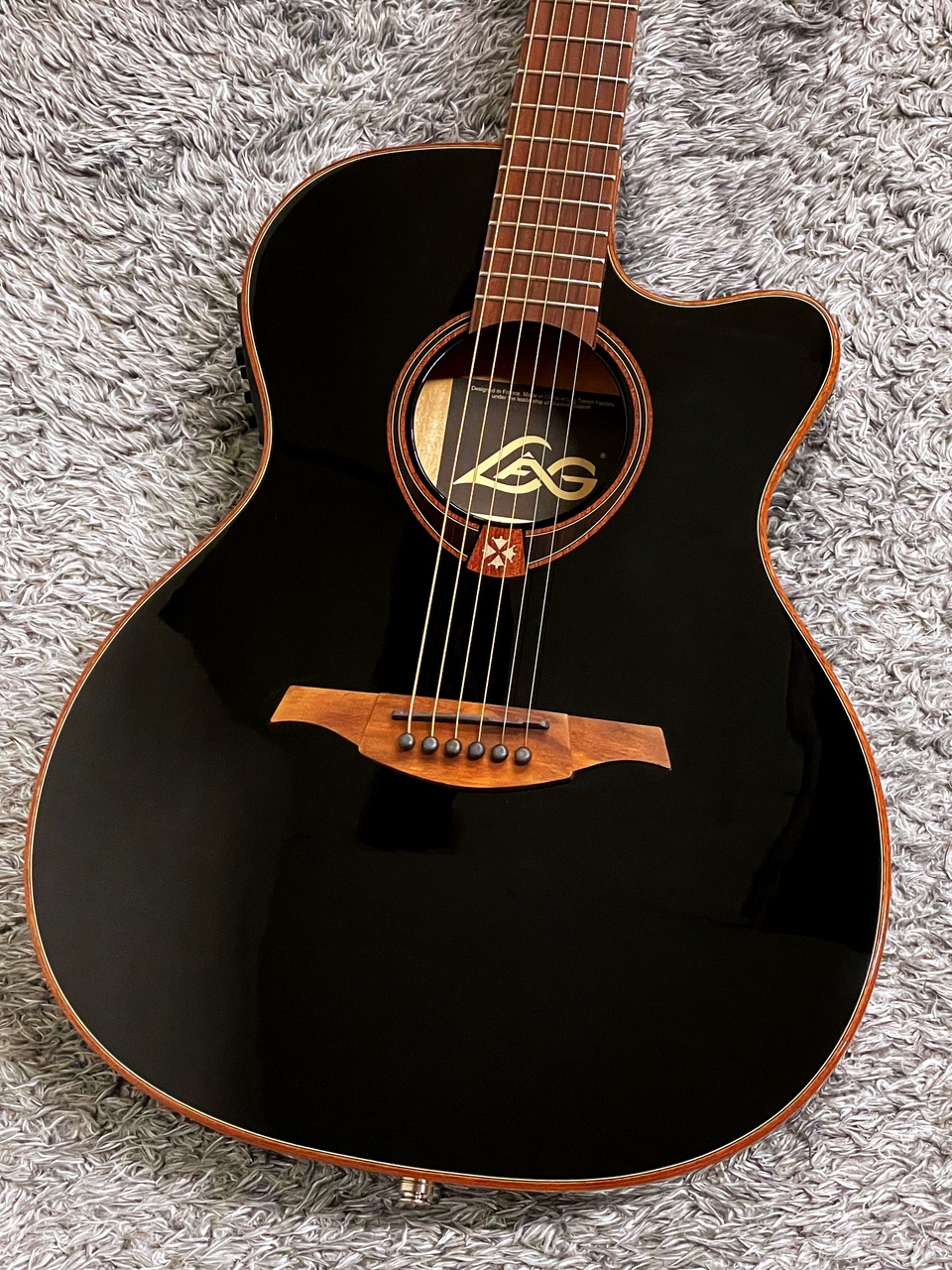 LAG Guitars T118ASCE-BLK AUDITORIUM SLIM CUTAWAY ELECTRO【エレアコ