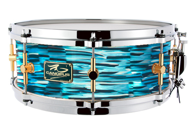 The Maple 5.5x14 Snare Drum Turquoise Oyster-